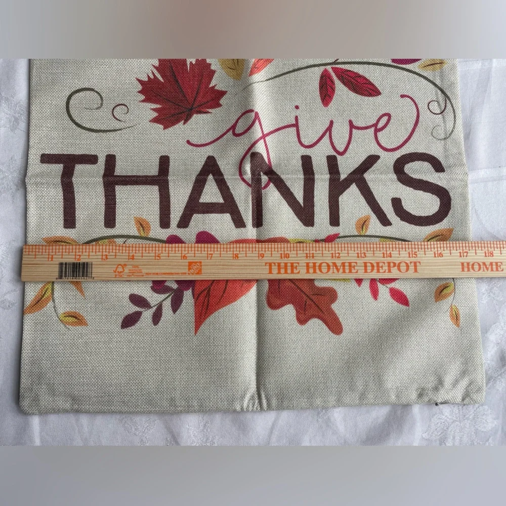 Fall Autumn Be Grateful Give Thanks Throw Pillow Covers 17.5x17.5 Set of 2